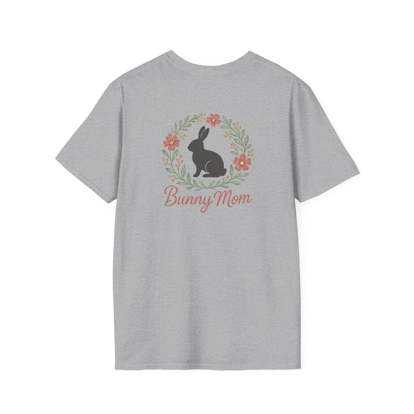 Bunny Mom Floral Wreath T-Shirt