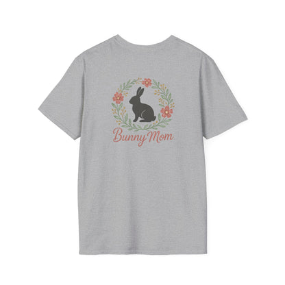Bunny Mom Floral Wreath T-Shirt