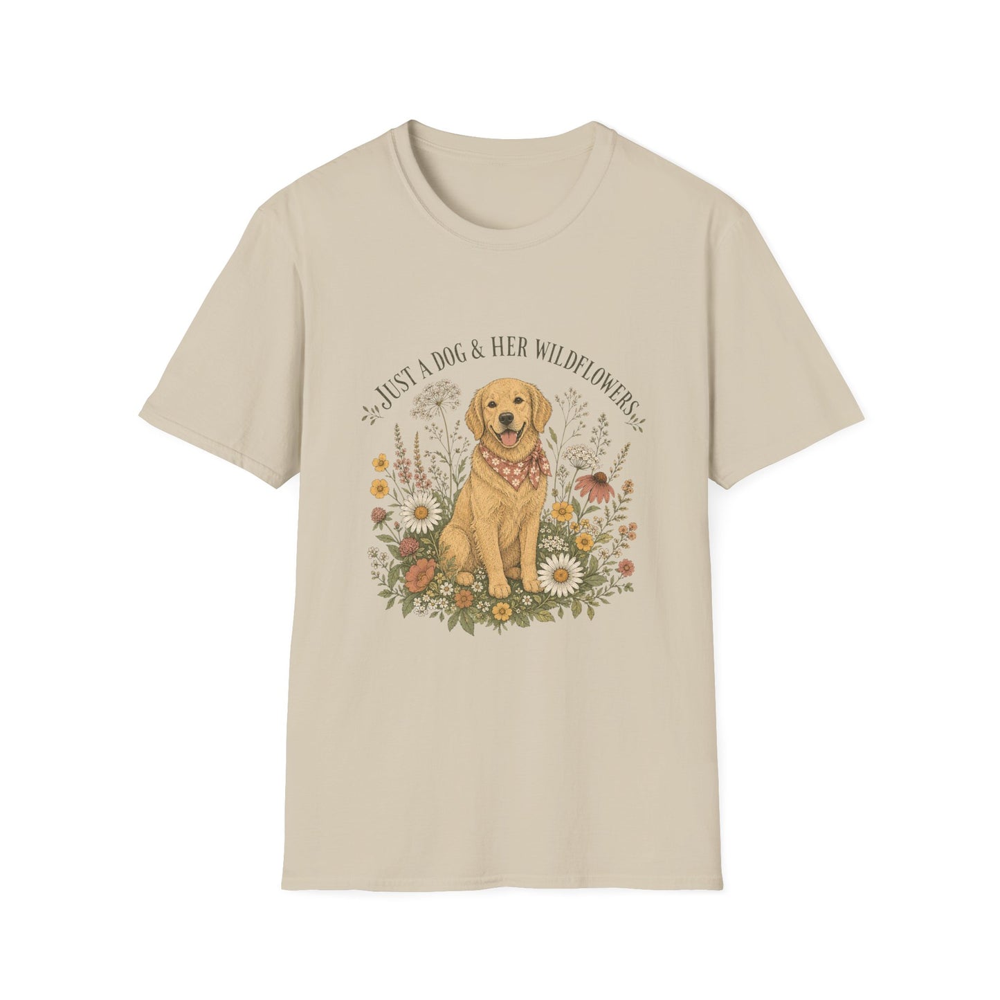 Just A Dog And Her Wildflowers T-Shirt