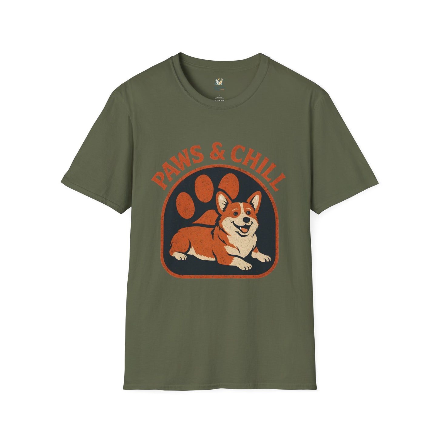 Corgi Paw Print T-Shirt
