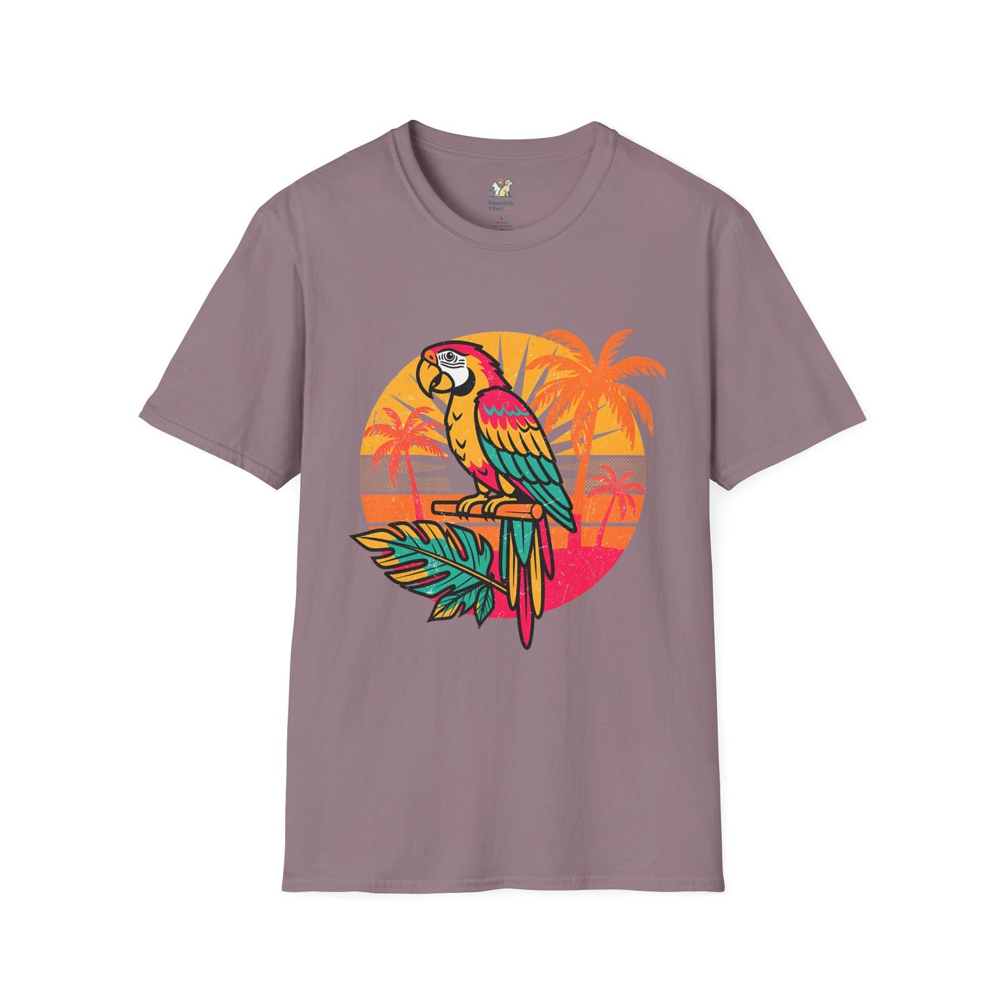 Retro Tropical Parrot T-Shirt