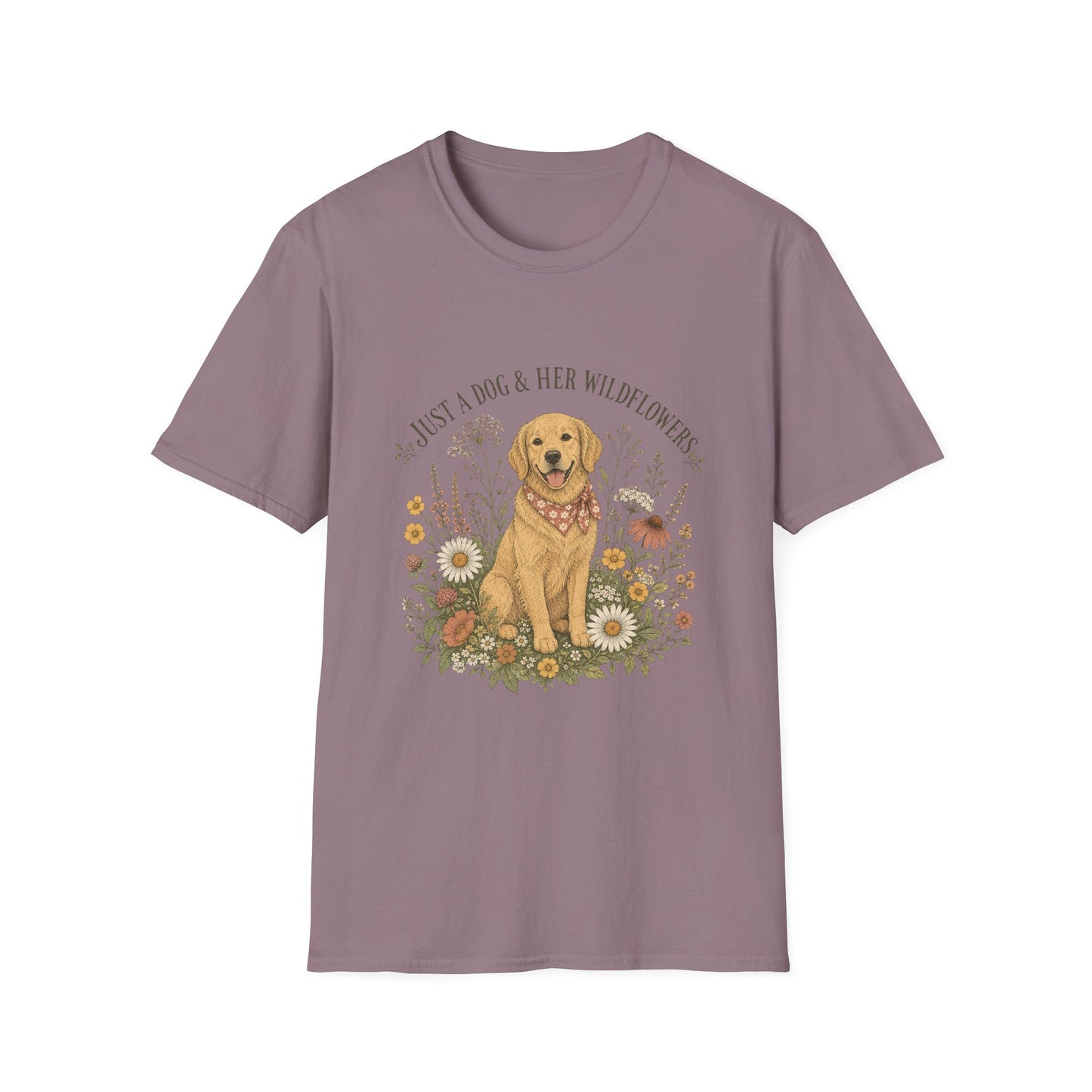 Just A Dog And Her Wildflowers T-Shirt