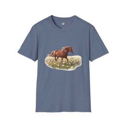 Horse Trotting In A Field T-Shirt