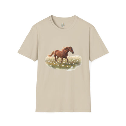 Horse Trotting In A Field T-Shirt