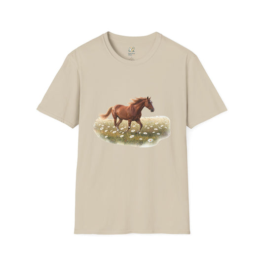 Horse Trotting In A Field T-Shirt
