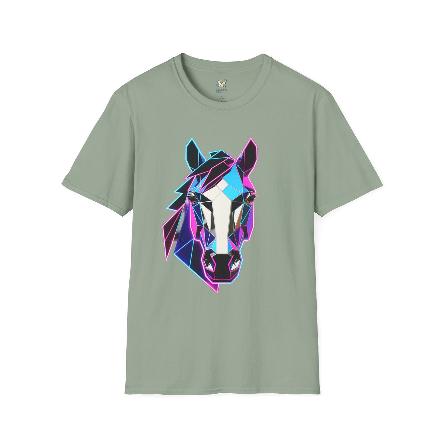 80s Geometric Horse Head T-Shirt
