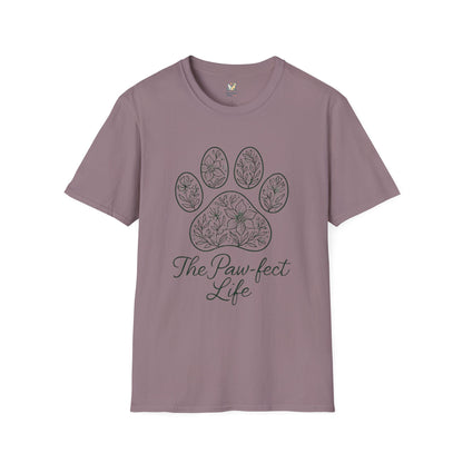 Floral Paw Print T-Shirt