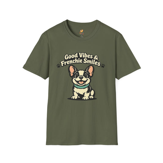 Good Vibes And Frenchie Smiles T-Shirt