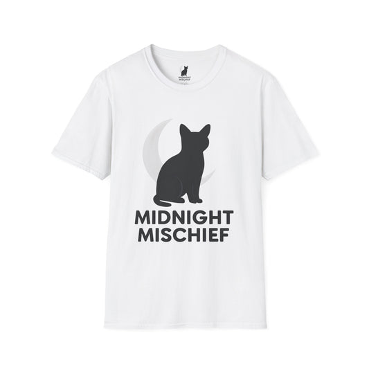 Midnight Mischief Moonlit Cat T-Shirt