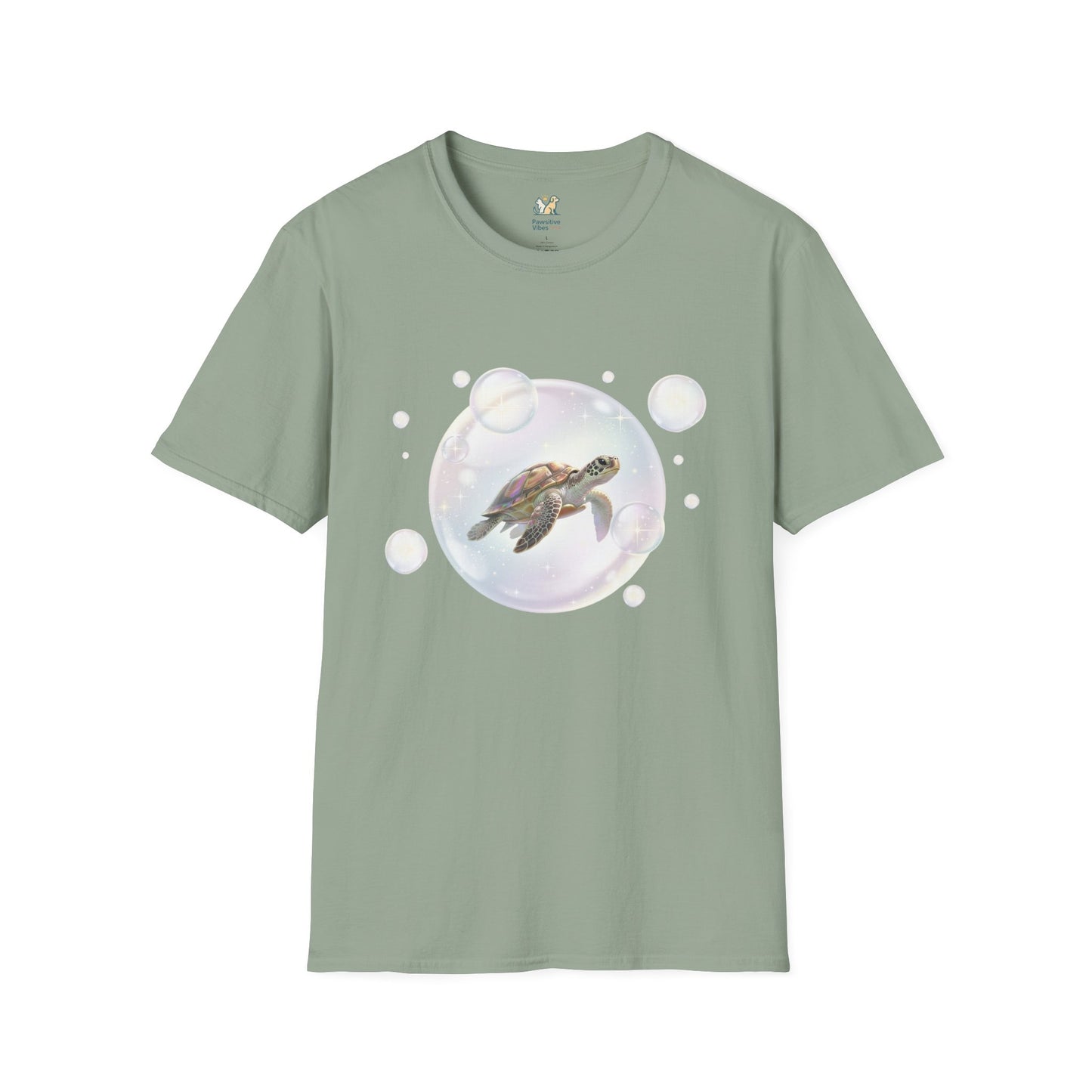 Turtle Floating In Bubble T-Shirt