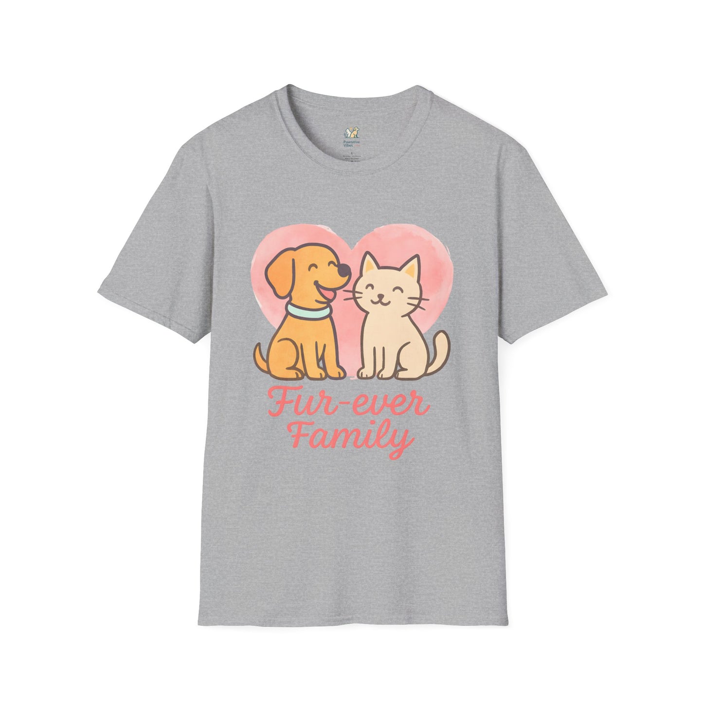 Dog and Cat Fur-ever Family T-Shirt