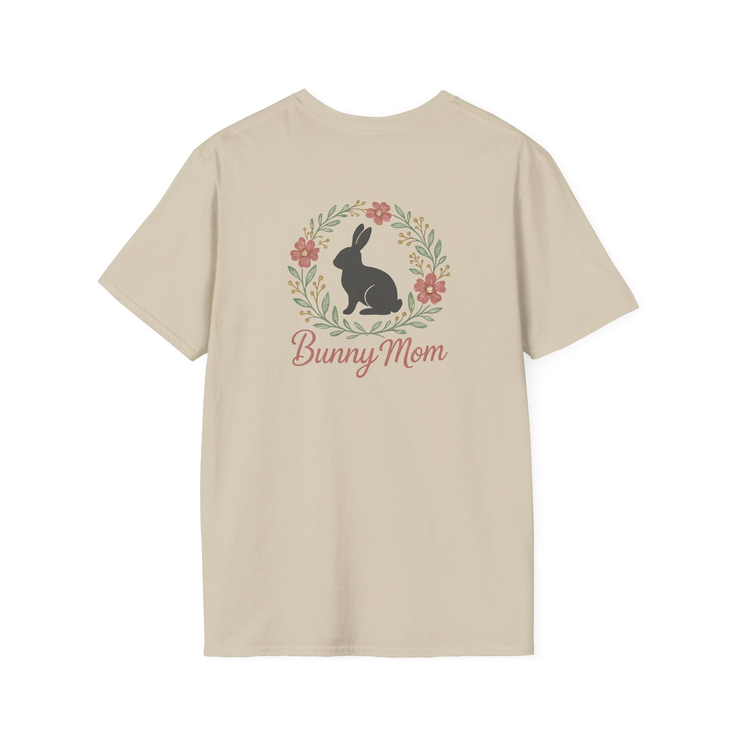 Bunny Mom Floral Wreath T-Shirt