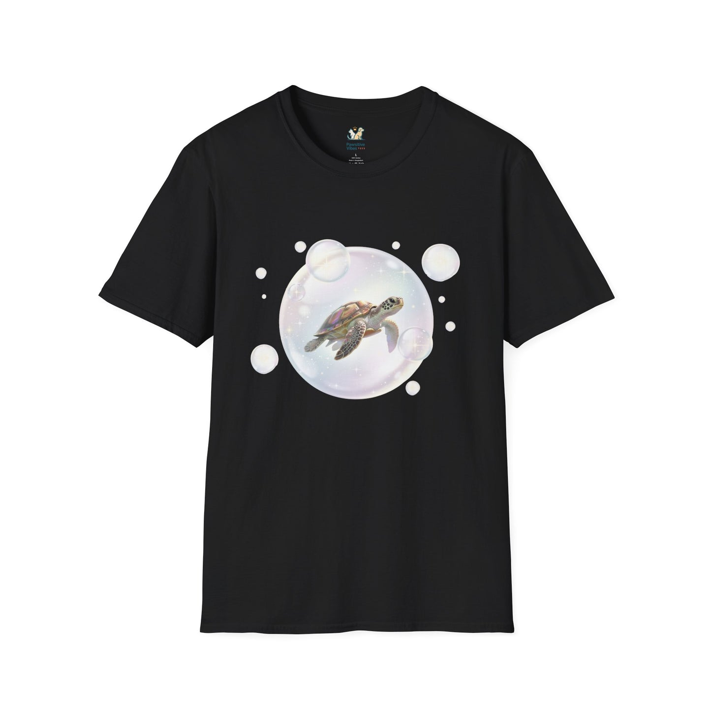 Turtle Floating In Bubble T-Shirt
