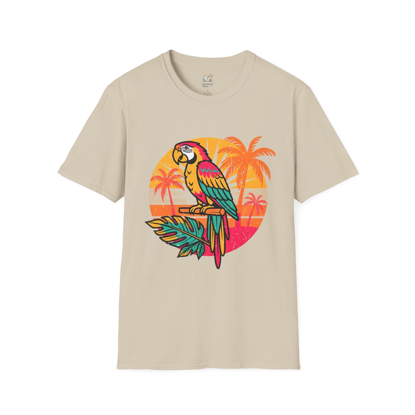 Retro Tropical Parrot T-Shirt