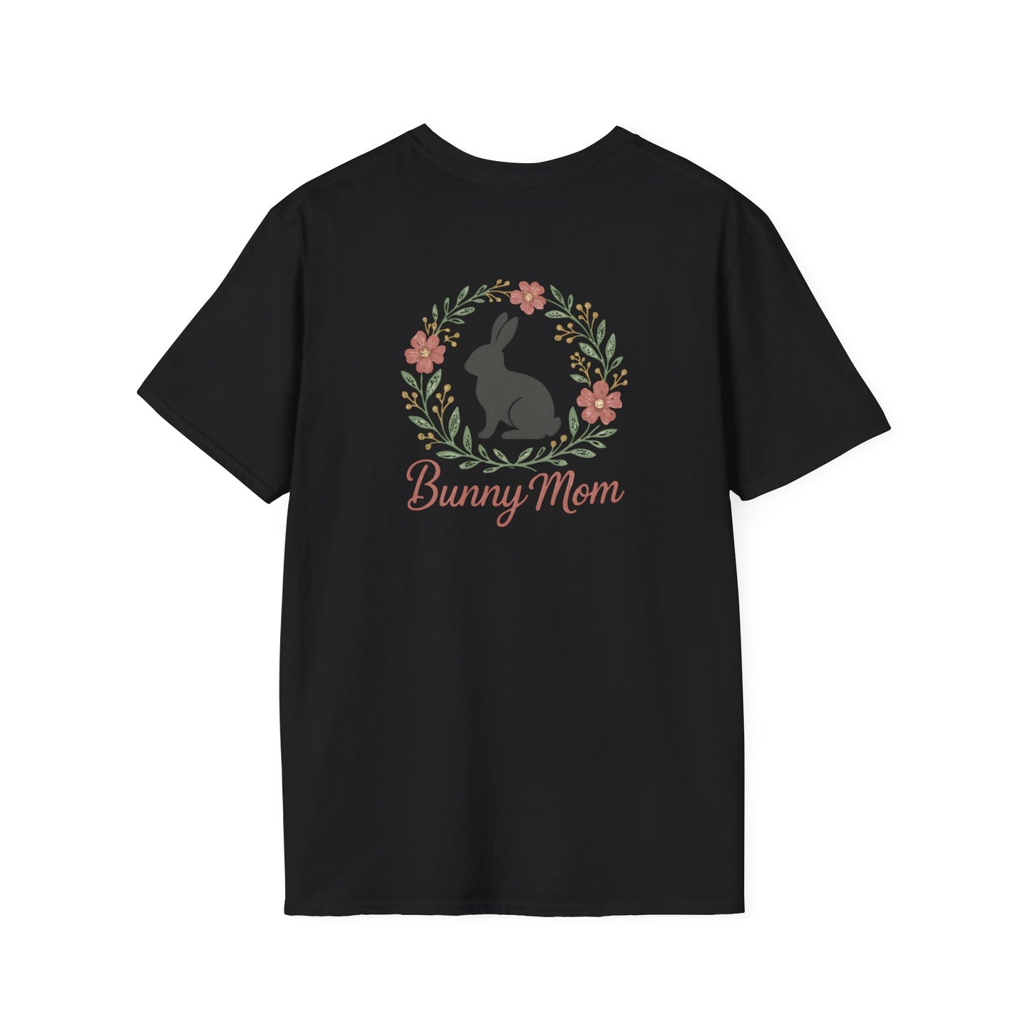 Bunny Mom Floral Wreath T-Shirt