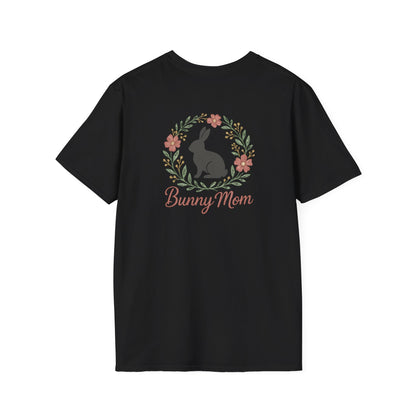 Bunny Mom Floral Wreath T-Shirt