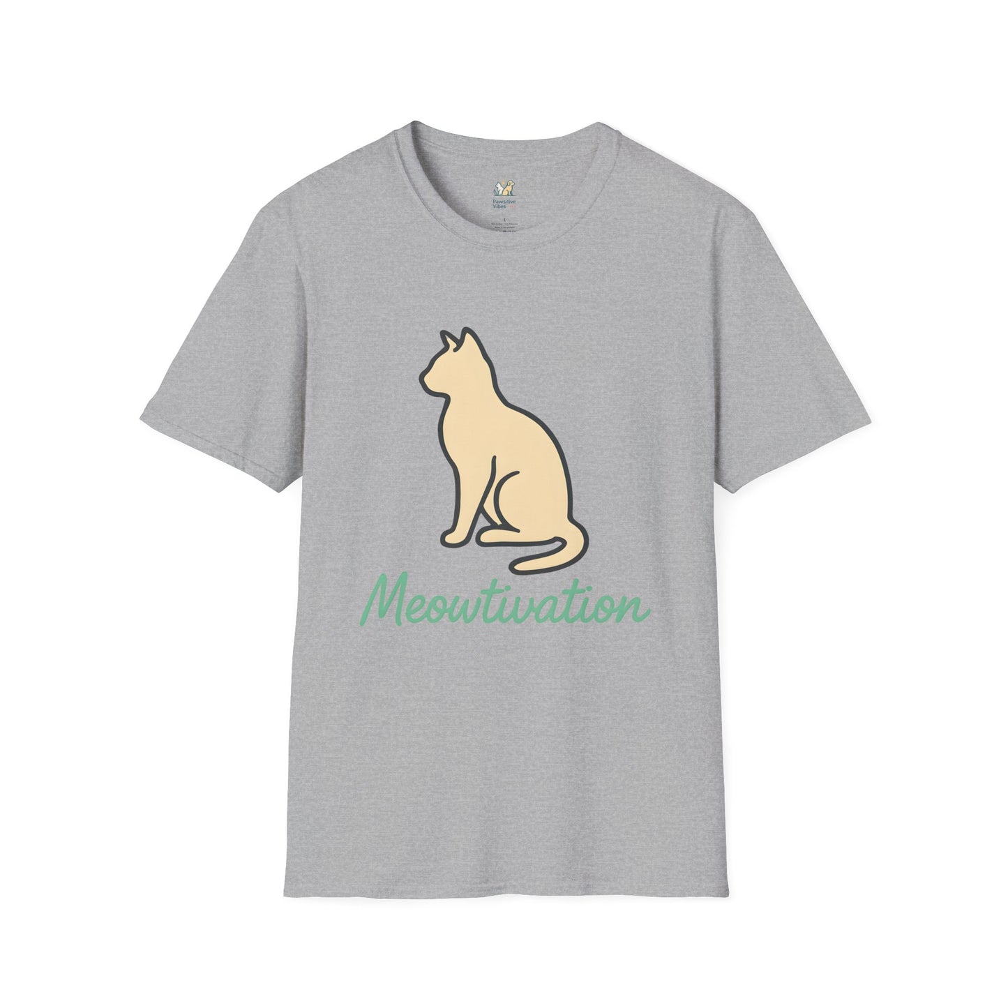 Meowtivation Cat Illustration T-Shirt