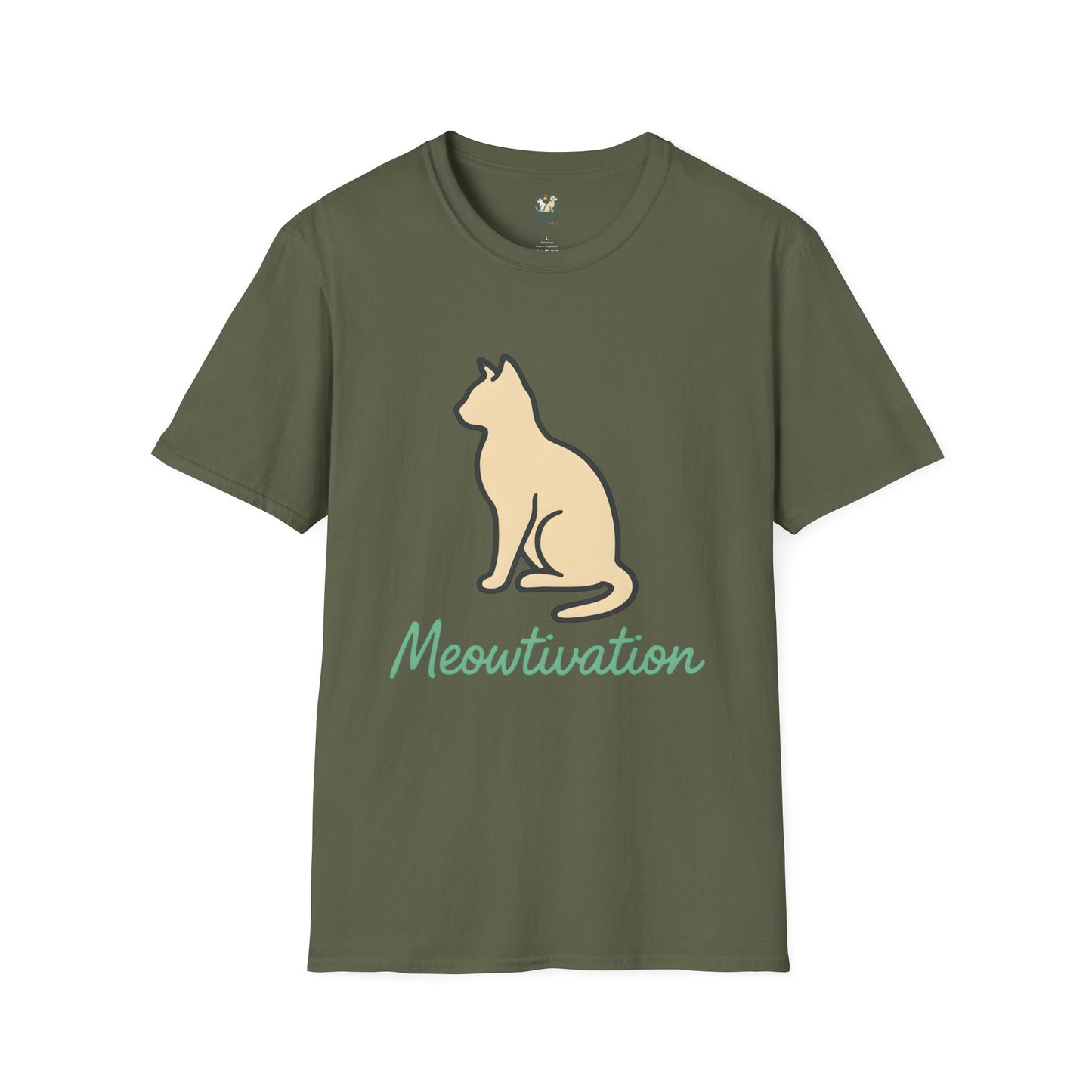Meowtivation Cat Illustration T-Shirt