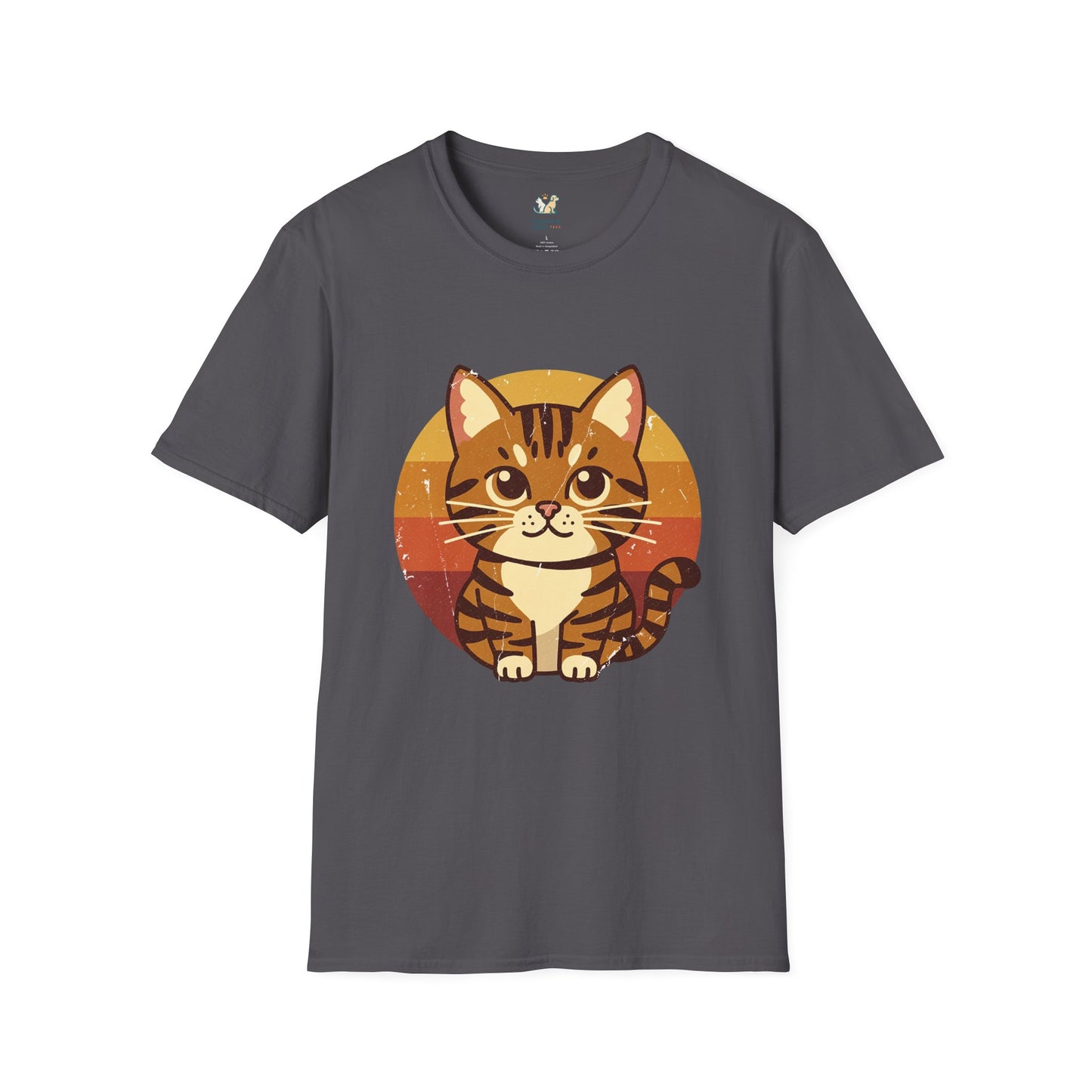 70s Tabby Cat Graphic T-Shirt