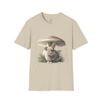 Fluffy Rabbit Beneath A Mushroom T-Shirt
