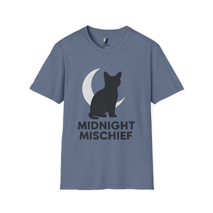 Midnight Mischief Moonlit Cat T-Shirt