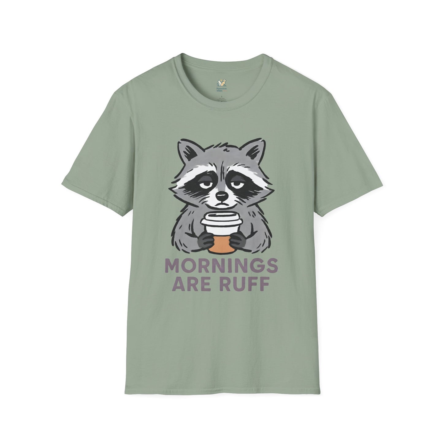 Raccoon Morning Coffee T-Shirt