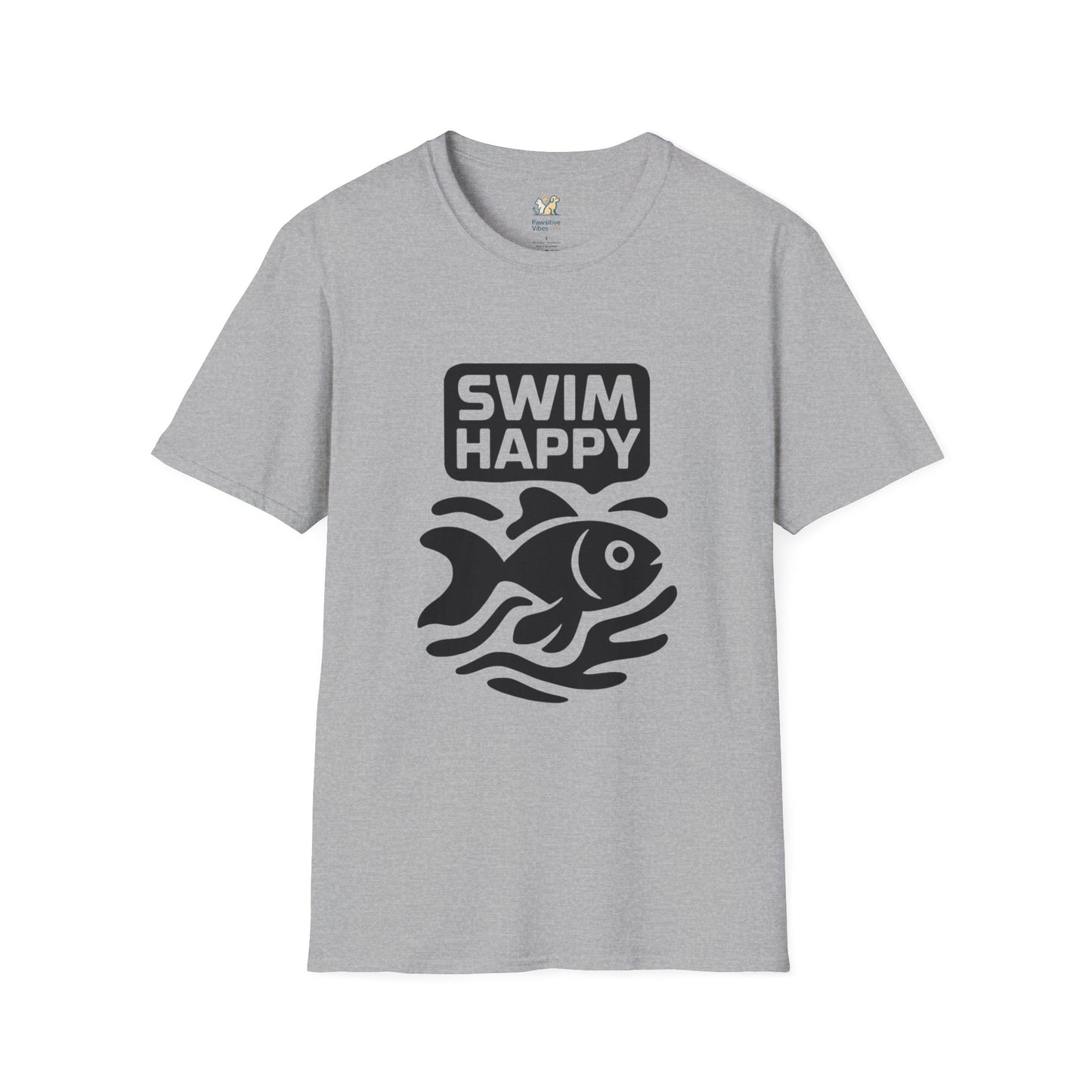 Swim Happy Dark silhouette Goldfish T-Shirt