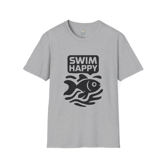 Swim Happy Dark silhouette Goldfish T-Shirt