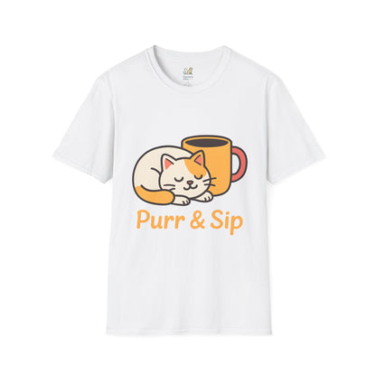 Purr and Sip Cat T-Shirt