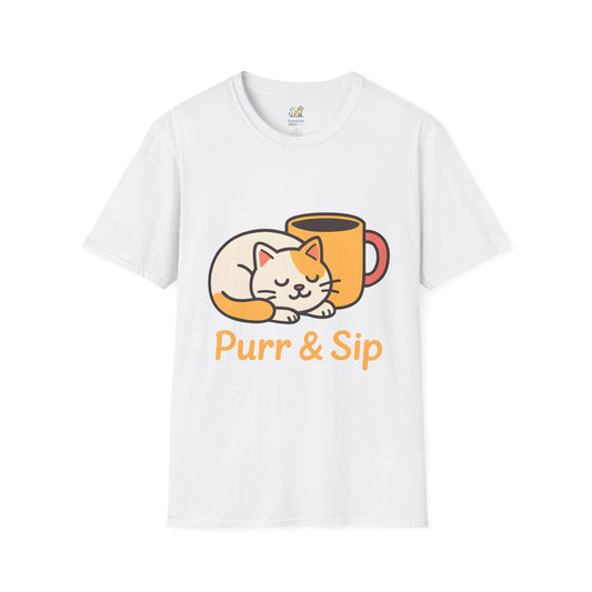 Purr and Sip Cat T-Shirt