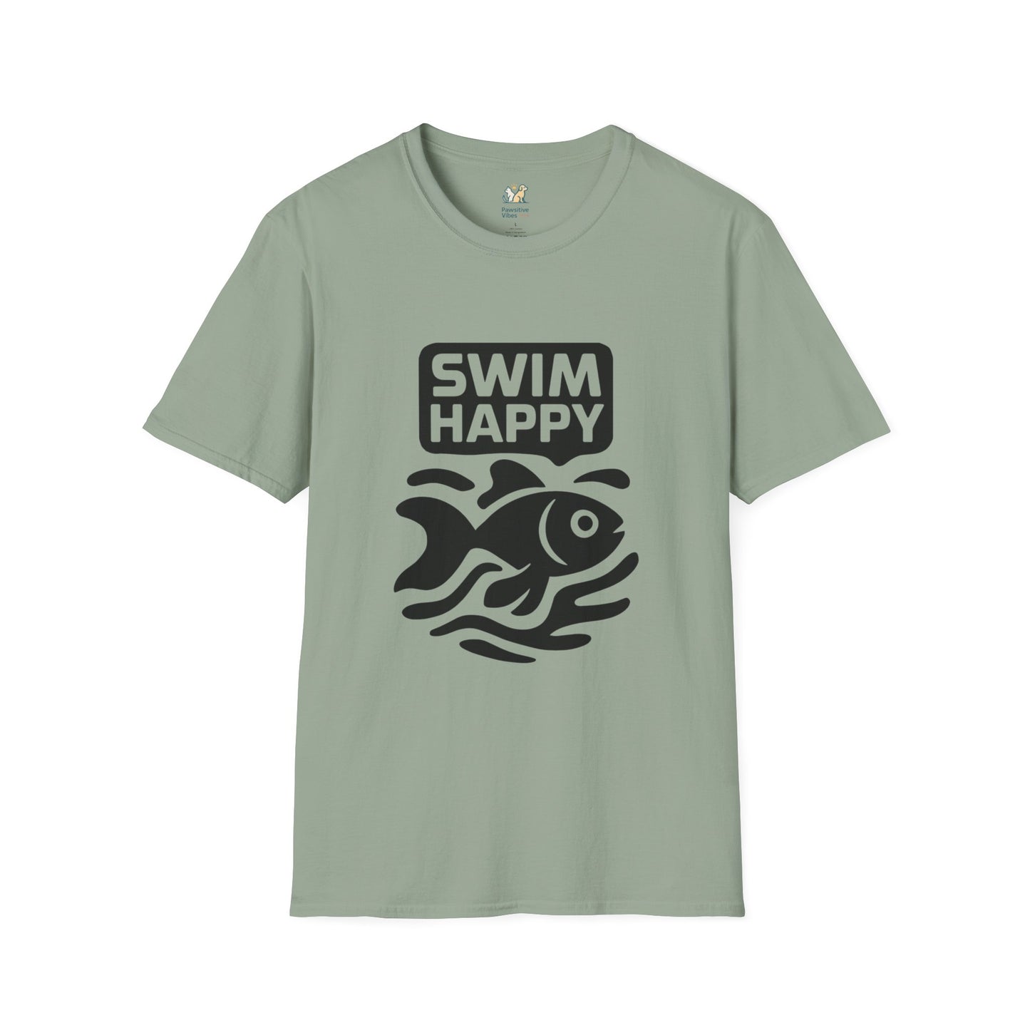 Swim Happy Dark silhouette Goldfish T-Shirt