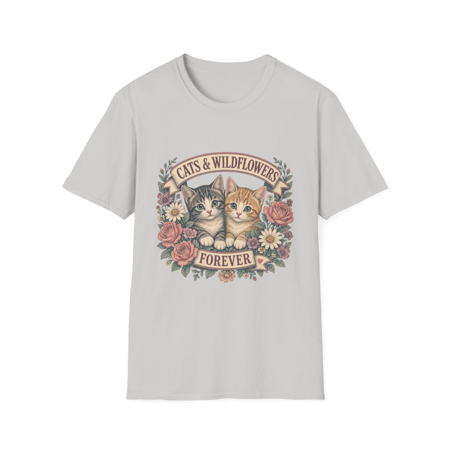 Cats & Wildflowers Forever T-Shirt