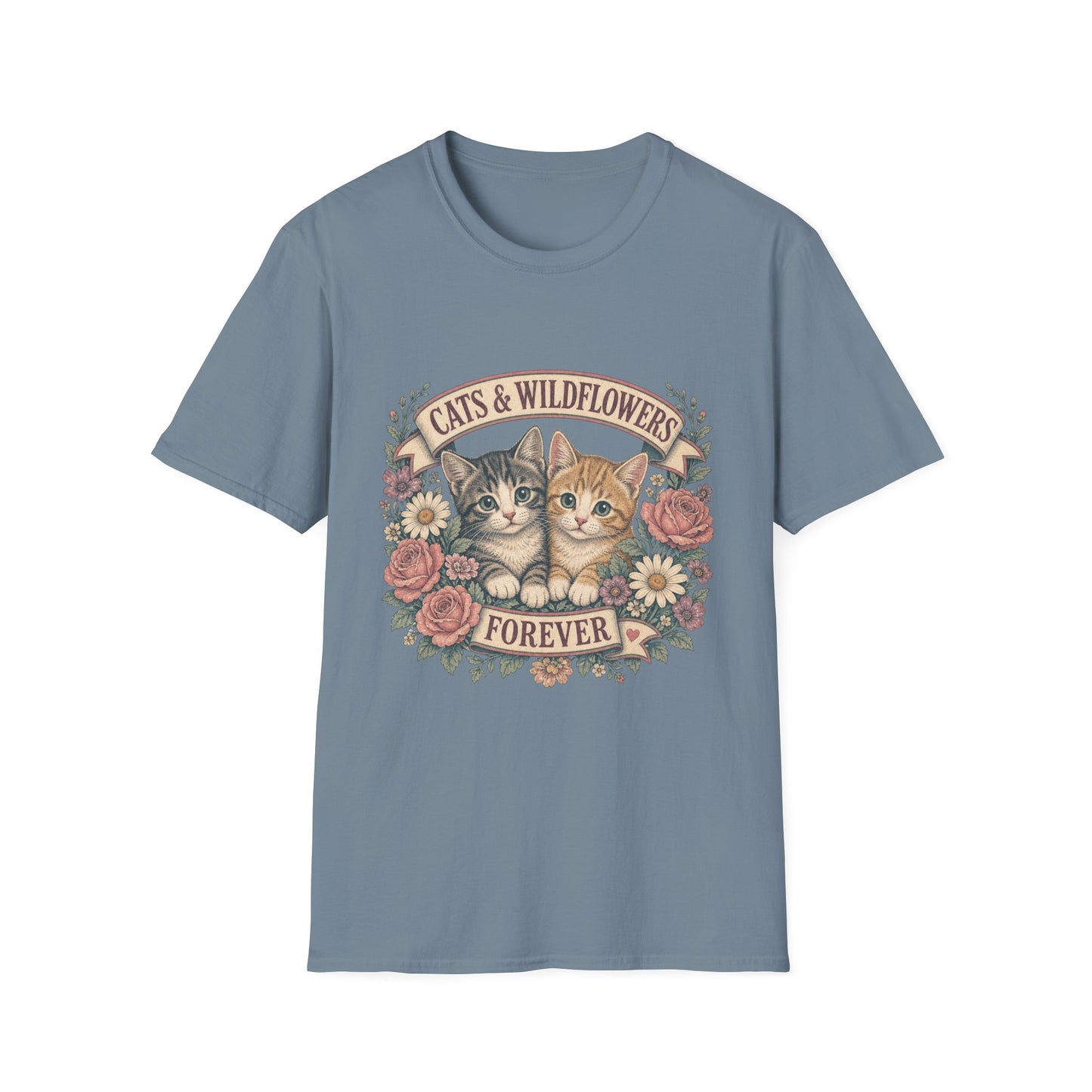Cats & Wildflowers Forever T-Shirt