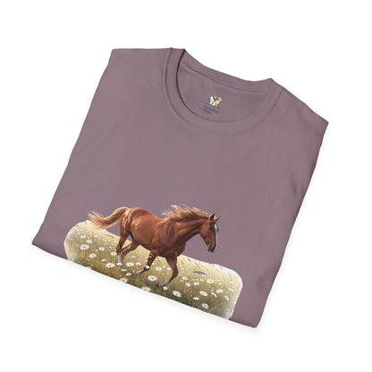 Horse Trotting In A Field T-Shirt