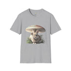Fluffy Rabbit Beneath A Mushroom T-Shirt
