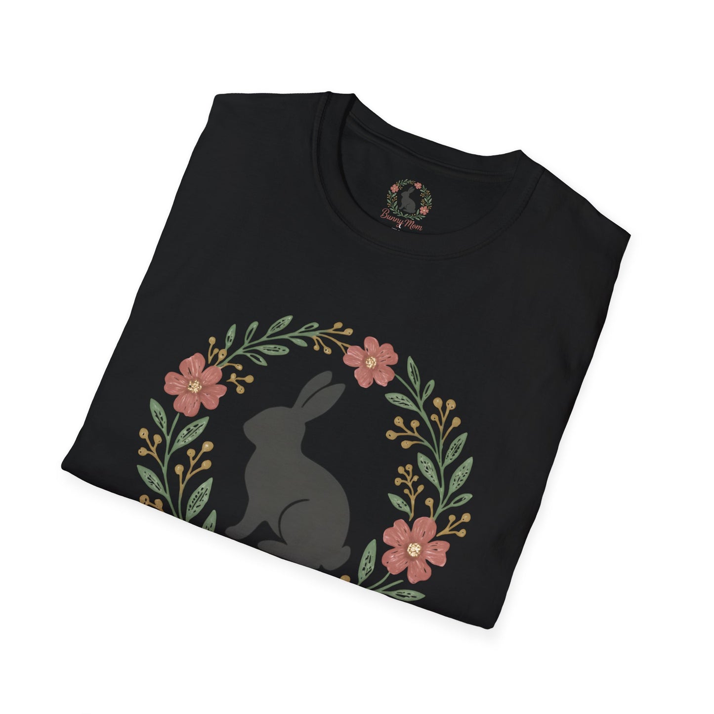 Bunny Mom Floral Wreath T-Shirt