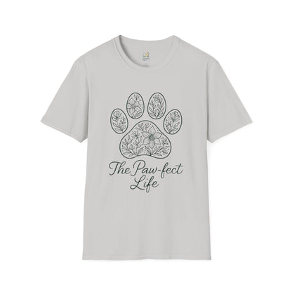 Floral Paw Print T-Shirt