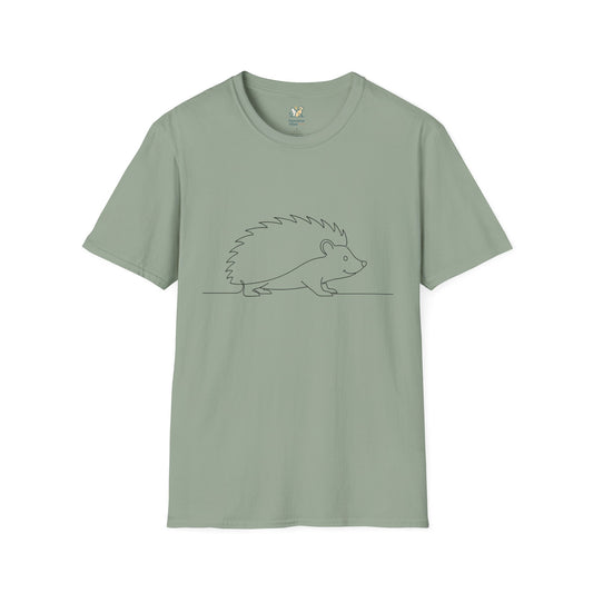 Hedgehog Line Art T-Shirt