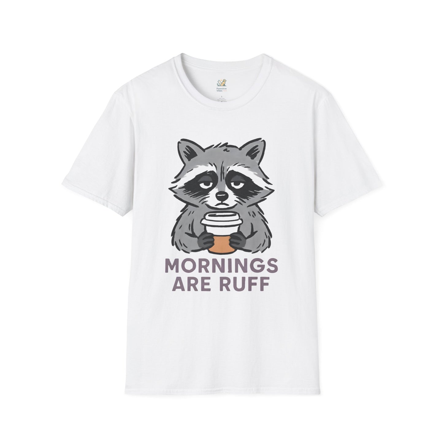 Raccoon Morning Coffee T-Shirt