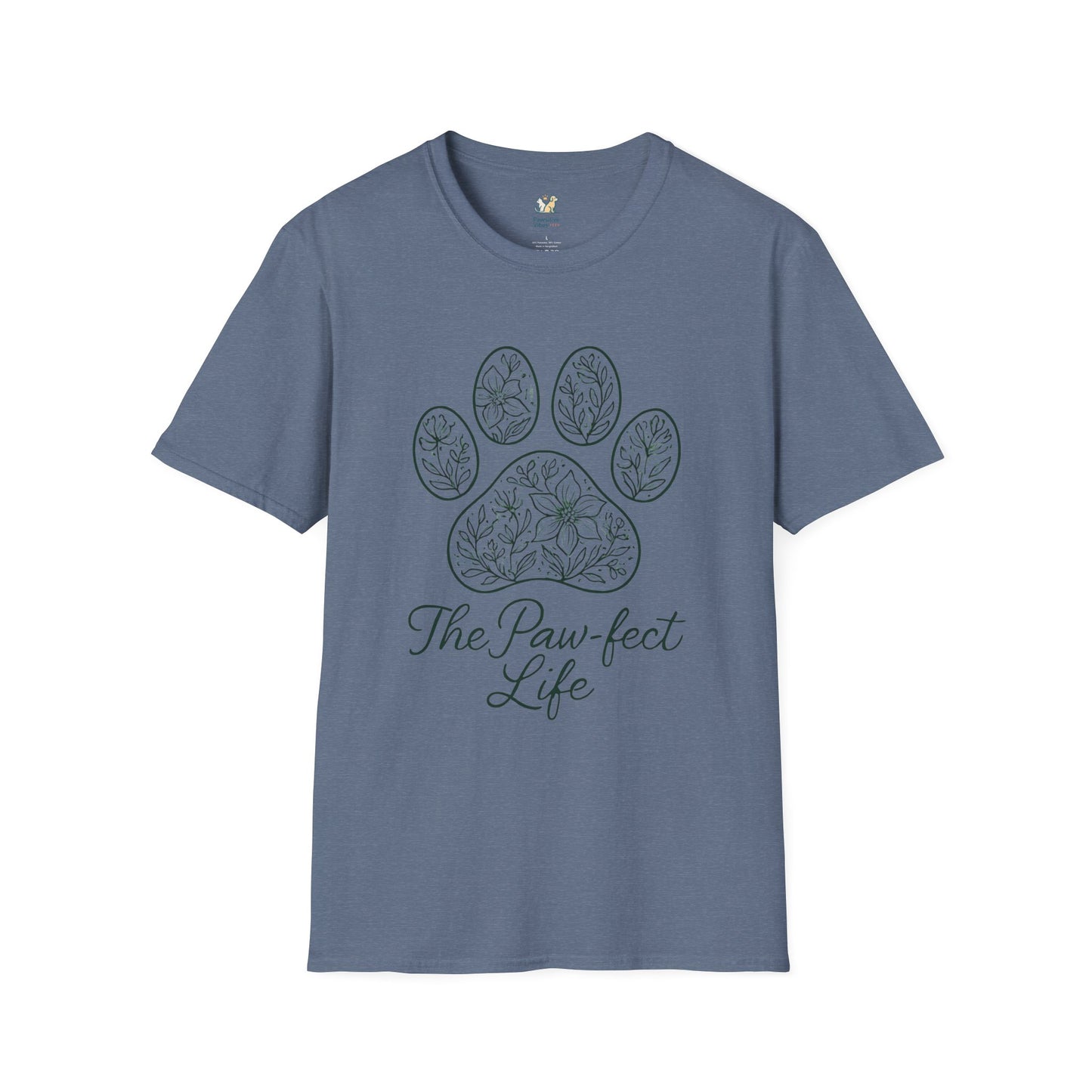 Floral Paw Print T-Shirt