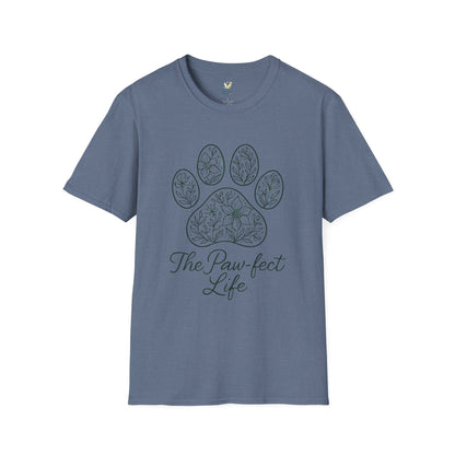 Floral Paw Print T-Shirt