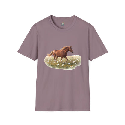 Horse Trotting In A Field T-Shirt