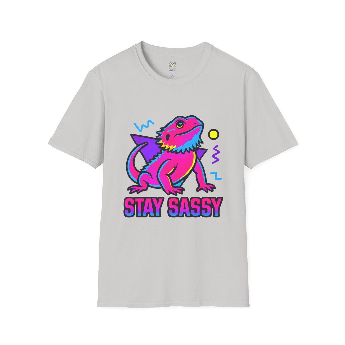 Neon Lizard Illustration T-Shirt