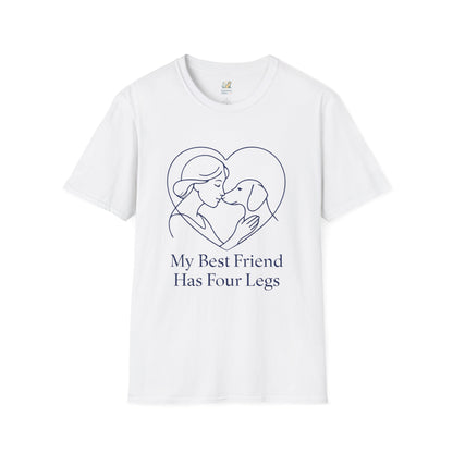 Dog and Woman Heart T-Shirt