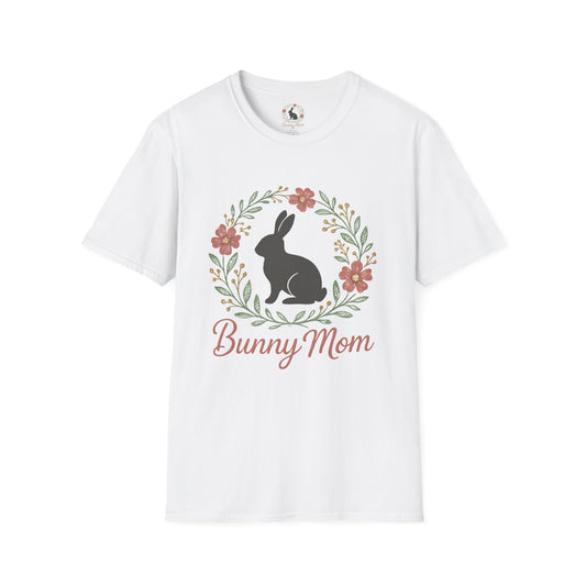 Bunny Mom Floral Wreath T-Shirt