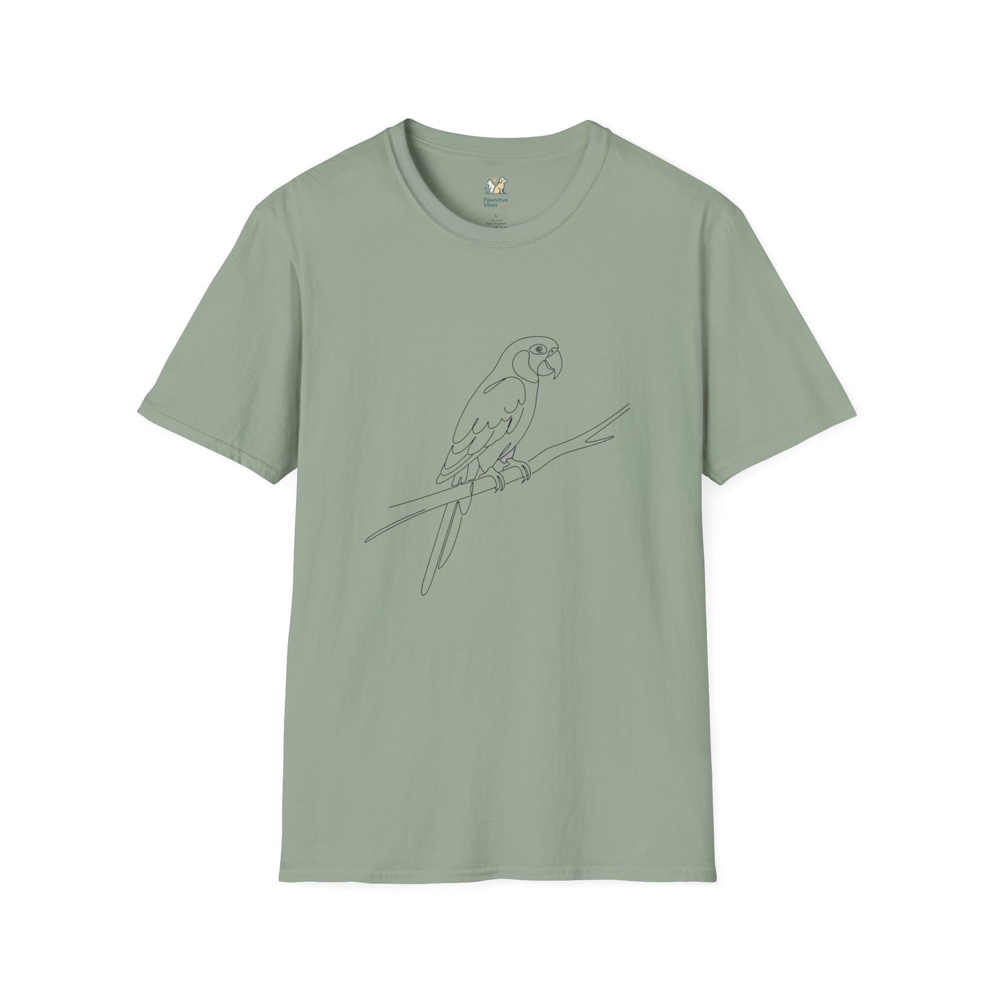 Parrot Line Art T-Shirt
