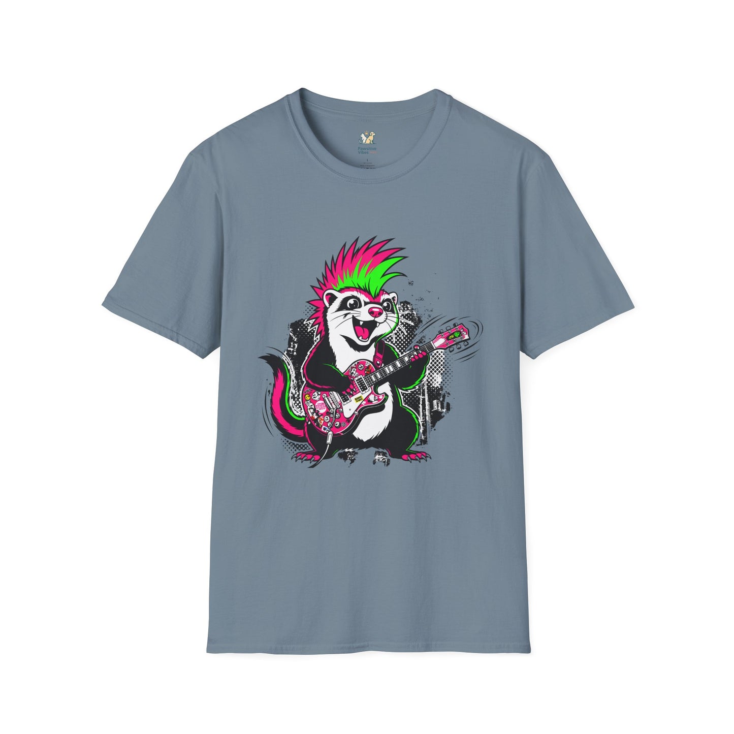 Punk Ferret shredding a tiny guitar T-Shirt
