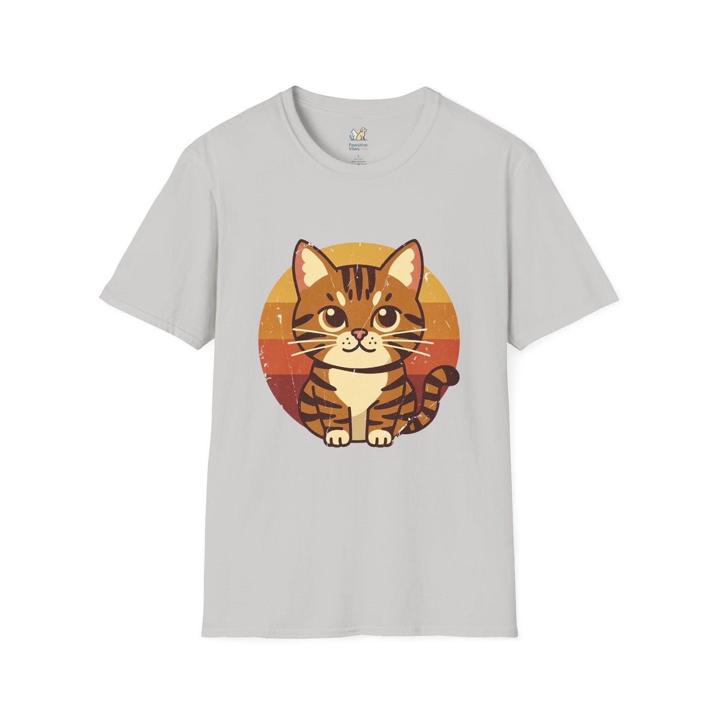 70s Tabby Cat Graphic T-Shirt