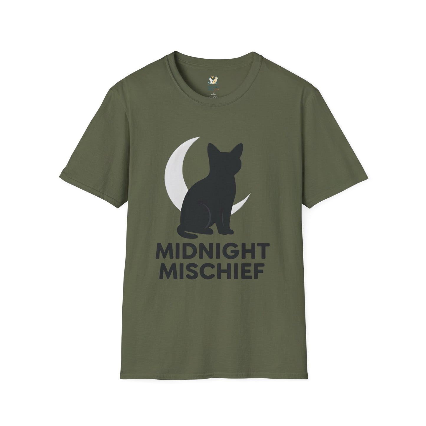 Midnight Mischief Moonlit Cat T-Shirt