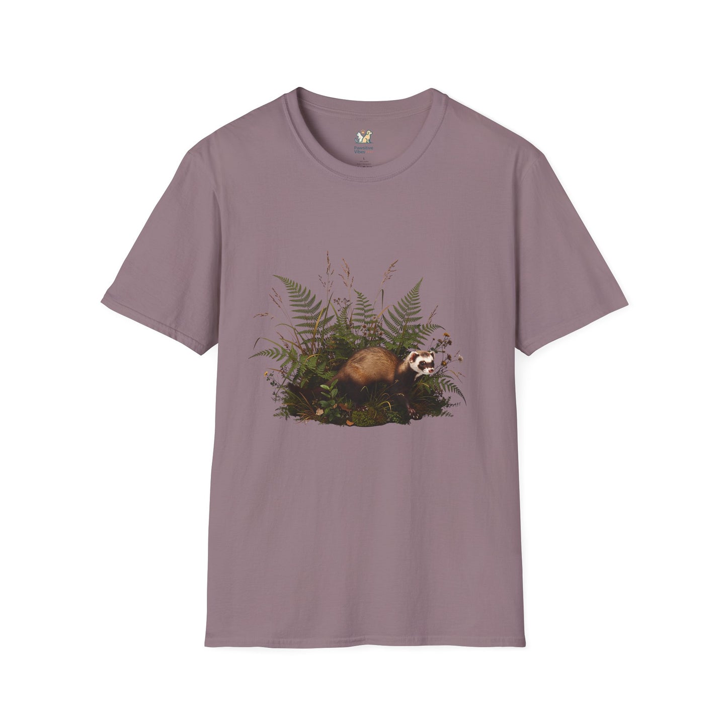 Ferret Weaving Through Ferns T-Shirt